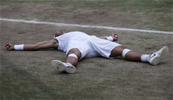 Rapael Nadal wins at Wimbleton